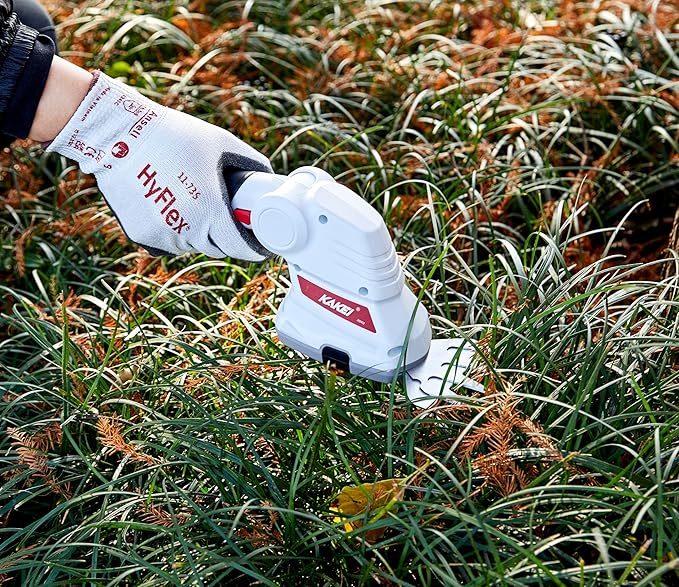 KAKEI 7.2V Cordless 2-in-1 Grass & Shrub Shear | 2000mAh Battery, 1300 Cuts/Min, Quick-Change Blades, Type-C Charging & Sealed Gearbox for Safe Gardening