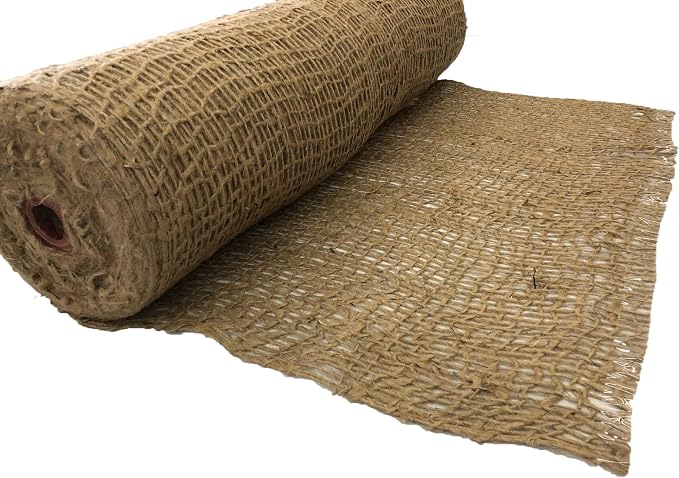 AK-Trading Jute Erosion Control, Soil Saver Mesh Blanket - 48" Wide x 1 Yard (3 feet Long) - 12 Sq. Ft. Coverage