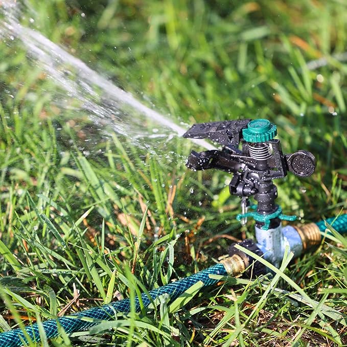 Melnor 65176AMZ Pulsating Sprinkler Dual Pack with Metal Spike