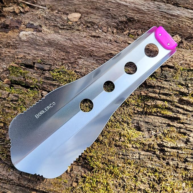 Ultralight Backpacking Trowel, 0.48 oz (13.5g) Purple
