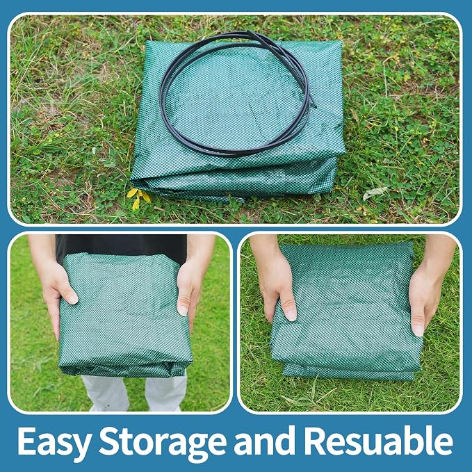 Reusable Leaf Bags, Tear-resistant & Reusable Lawn Bags, Yard Waste Bags, 72 Gal, 6 Pack