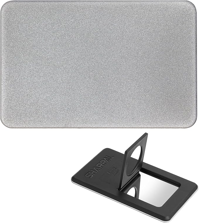 SHARPAL 114N Credit Card-Sized Diamond Sharpening Stone, Fine 600 Grit Pocket Knife & Tool Sharpener, Portable and Convenient for On-the-Go Use Fathers Day Gift