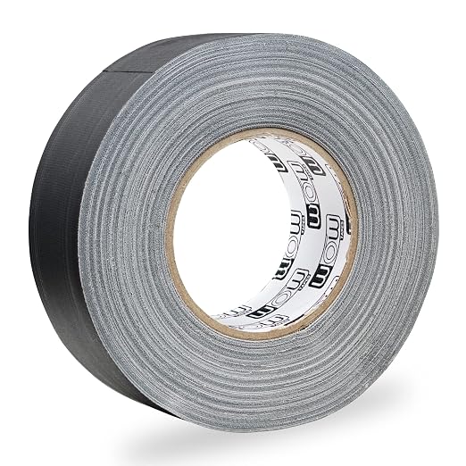 Wow Gaffers Tape 2 Inch Black - 50 Yards (Pack of 2), Residue Free, Non-Reflective & Heavy-Duty - Professional Grade Gaff Tape - Ideal for Photography Backdrop, Cables, Cords & Floor Taping