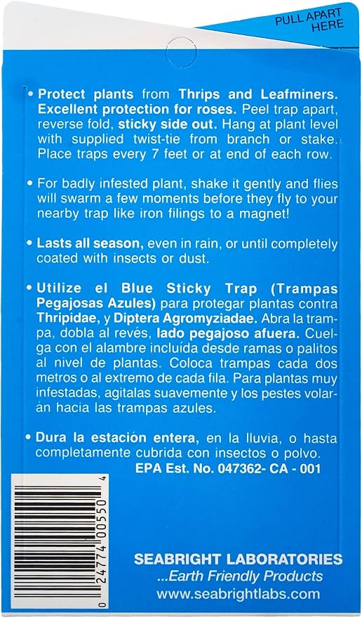Seabright HGSLTLT Sticky Thrip Leafminer Trap, Pack of 5