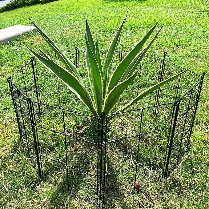 8 Pack Plant Protectors from Animals, 32Pcs DIY Plant Cages 12.6"x12.6"x16", Chicken Wire Garden Animal Barrier, Keep Rabbits & Chipmunks Out for Vegetables, Shrubs & New Plants