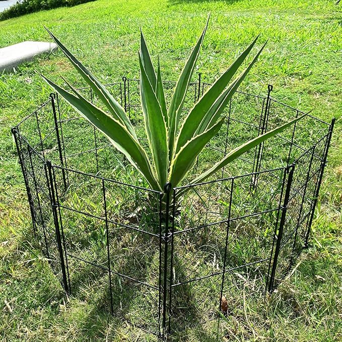 4 Pack Plant Protectors from Animals, 16Pcs DIY Plant Cages 12.6"x12.6"x16", Chicken Wire Garden Animal Barrier, Keep Rabbits & Chipmunks Out for Vegetables, Shrubs & New Plants