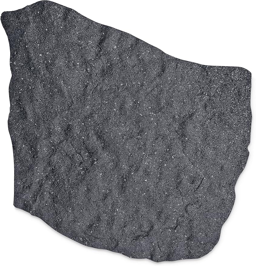 Gardener's Supply Company Flagstone Recycled Rubber Stepping Stone For Garden Walkway | Outdoor Patio Decor & Lawn Pathway Landscaping Stepping Blocks | 17"W X 1/2 Thick | Qty: 1 Stone