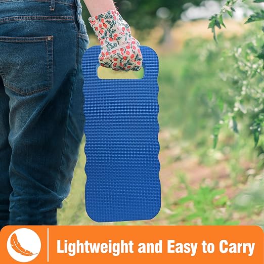 Gardzen Garden Kneeling Pad, EVA Foam Kneeler Pad for Gardening, Baby Bath, Yoga, Pilates, Exercise, 16" x 8" x 1", Blue, 3 Pack