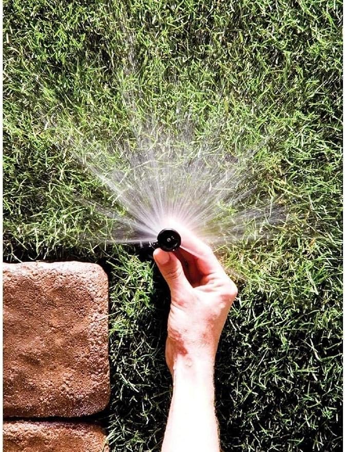 Rain Bird 1802HEVN15 High Efficiency Professional Pop-Up Sprinkler, Adjustable 0° - 360° Pattern, 8' - 15' Spray Distance, 2" Pop-up Height (Pack of 2)