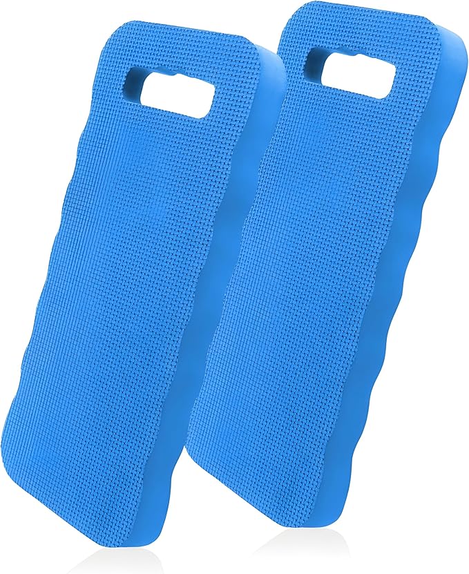 Bexter Foam Garden Kneeling Pads (2-Pack) – Thick, Lightweight Cushion for Gardening, Cleaning, Exercise – 15.75'' x 7'' x 0.68'' – Assorted Colors: Blue, Pink, Yellow, Green