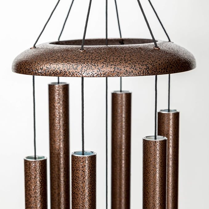 Corinthian Bells 30 Inch Copper Vein Wind Chimes for Outside, Deep Tone Memorial Outdoor Wind Chime, Made in USA