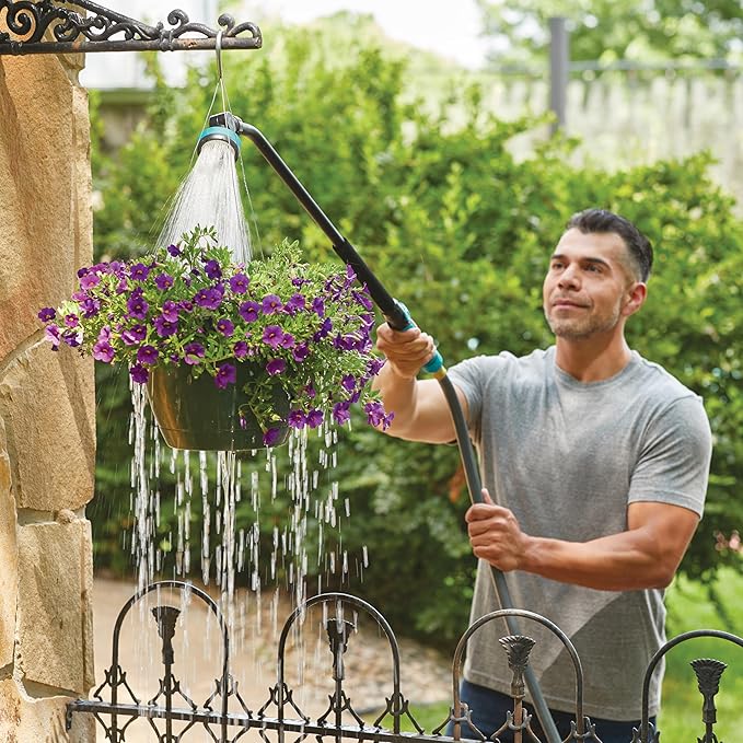 Gilmour Heavy Duty Swivel Connect Watering Wand Hose Sprayer, 5 Pattern Watering Wand for Garden Hose