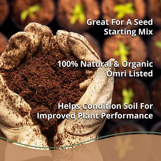 Coco Coir Brick (650gms) + Myco Bliss Granular (200 g) - Organic Coco Coir for Plants & Mycorrhizae for Plants - Mycorrhizal Fungi Inoculant - Coconut Coir for Gardening - Garden Soil Potting Soil Mix