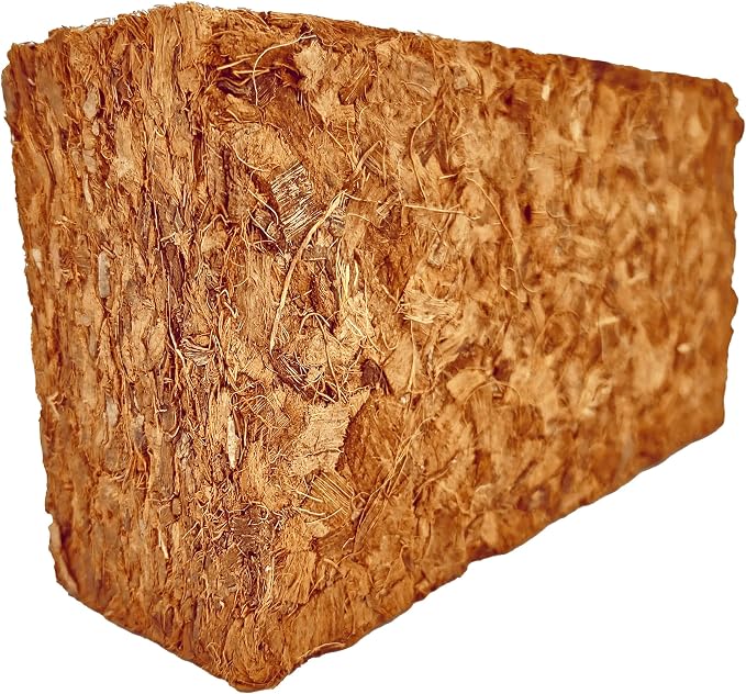 Coco Coir 650gm Bricks (5-Pack) + Coco Chips 650gm Bricks (5-Pack) - Organic Coco Coir for Plants & Coco Chips for Plants - Coconut Husk Chips - Coconut Coir Bricks - Coconut Mulch Potting Soil Mix