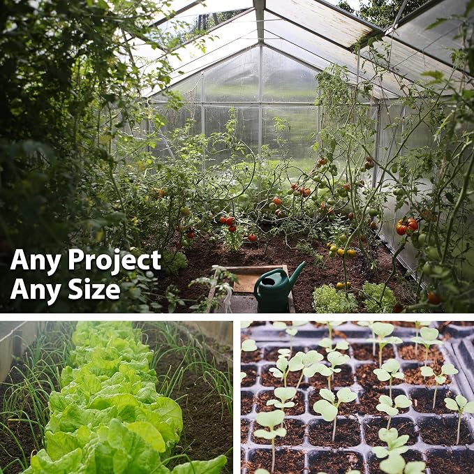 Handy Pantry Black Plastic Garden Tray Inserts – 10 Sheets, 72 Planting Pot Cells Each – 2x3 Nested x12 Configuration – Ideal for Nursery, Greenhouse, Seed Starting, and Vegetable Gardening
