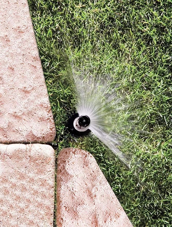 Rain Bird 1804HEVNPR Pressure Regulated Max Efficiency Professional Pop-Up Sprinkler with SAM Check Valve, Adjustable 0° - 360° Pattern, 12'-15' Spray Distance, 4" Pop-Up Height