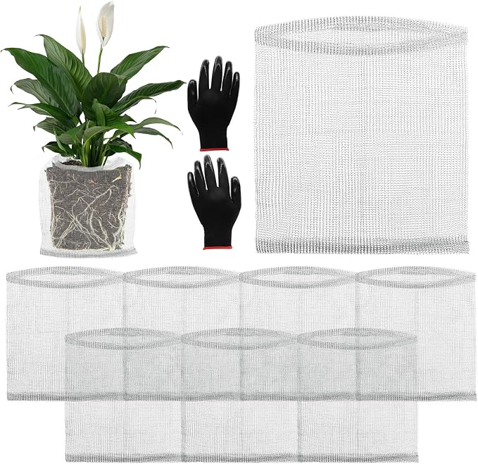 8 Pcs Root Guard Gopher Proof Stainless Wire Steel Baskets, 10 Gallon Gophers Moles Voles Mesh Baskets Protect Plant Roots Tubers Trees Flowers Crops (8 Pcs 10 Gallon)
