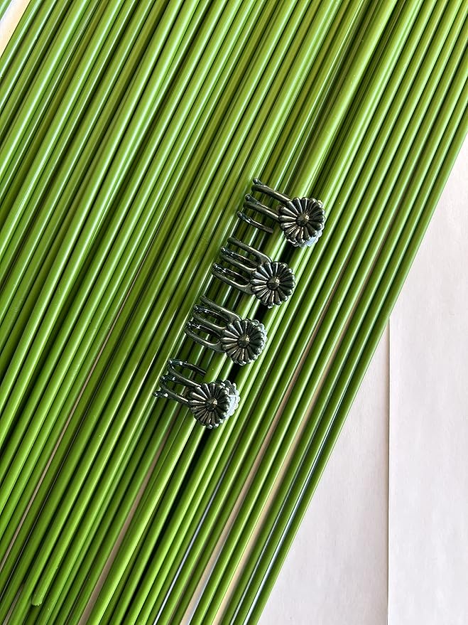 40-PCs Orchid Clips for Plants Support - Brown, for Small - Middle Climbing Plants Vine Plants & Single Stem Plants