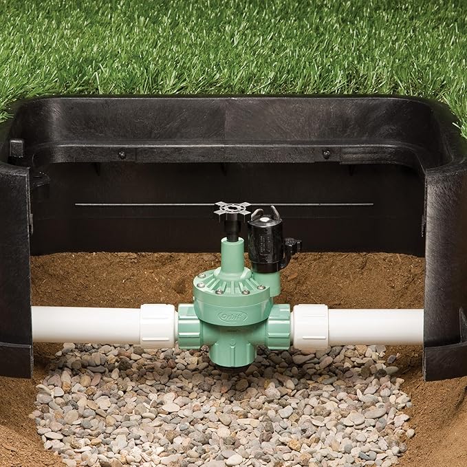 Orbit 57020P 1" FPT 100 Series Automatic Inline/Angle Sprinkler Valve with Flow Control