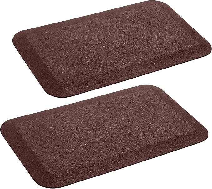 Playsafer Playground Safety Rubber Wearmat for Swingsets and Slides - 1" Thick X 24" W X 40" L (2 Pack, Red)
