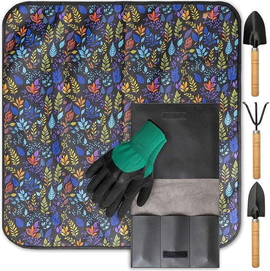 Indoor Gardening Tools Set with 28.7" Waterproof Plant Potting Mat