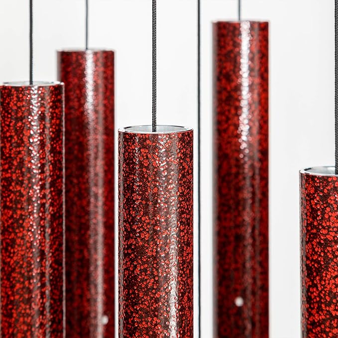 Corinthian Bells by Wind River - 44 inch Ruby Splash Wind Chime for Patio, Backyard, Garden, and Outdoor Decor (Aluminum Chime) Made in the USA