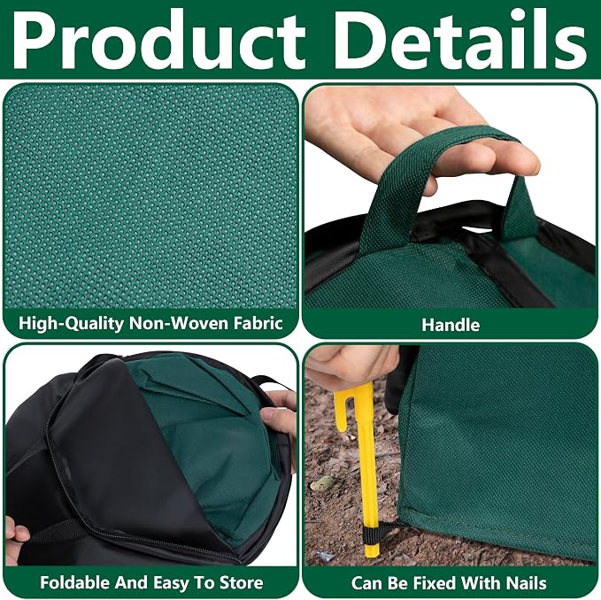 2 Pcs Pop Up Shrub Covers Frost Protection Tent, 38" x 36" x 36" Winter Plant Cover Freeze Protection, Warm Garden Plant Protector Tent for Protecting Outdoor Shrub Fruit Potted Plants from Snow & Ice