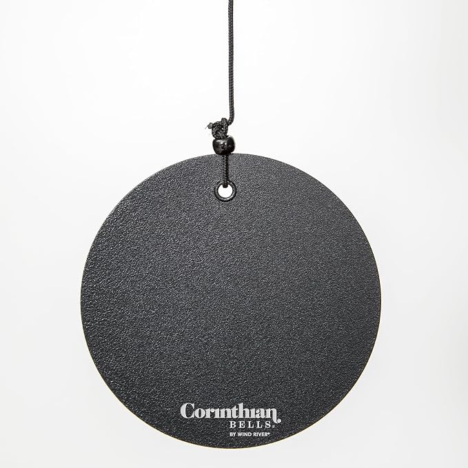Corinthian Bells 30 Inch Black Wind Chimes for Outside, Modern Metal Outdoor Wind Chime for Patio Decor, Made in USA