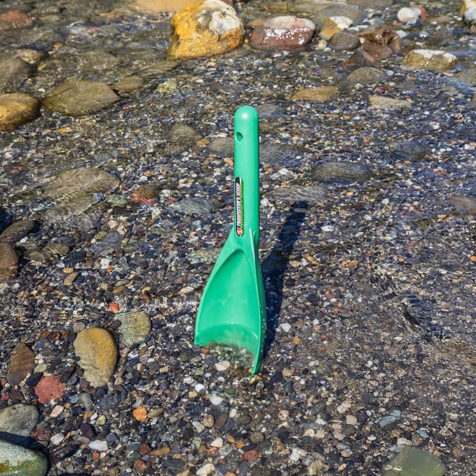 ASR Outdoor 12.5 Inch Prospecting Large Sand Scoop Plastic Trowel for Metal Detector Gold Panning, Green | highly durable sand scoop