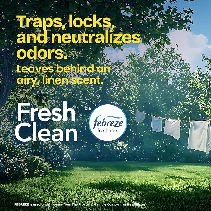 Glad ForceFlex Tall Kitchen Trash Bags, 13 Gallon, Gain Fresh Clean, 40 Count (Package May Vary) (Pack of 6)