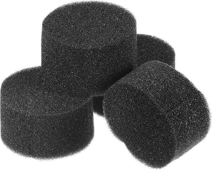 MECCANIXITY 100pcs Hydroponic Sponges, 1.97" Growing Media Cylindrical Sponges for Home Vegetable Flower Planting, Black