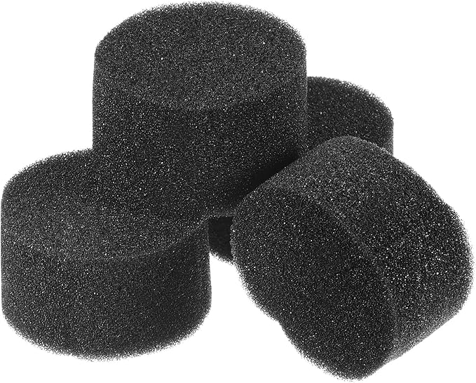 MECCANIXITY 50pcs Hydroponic Sponges, 1.97" Growing Media Cylindrical Sponges for Home Vegetable Flower Planting, Black