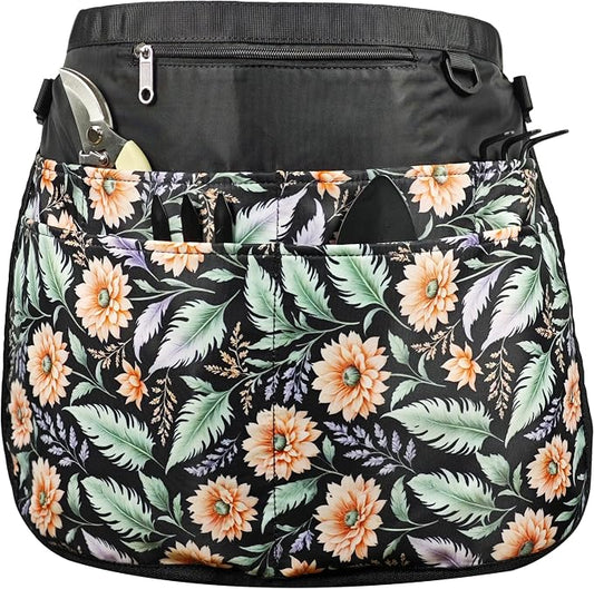 Bafelia Garden Apron for Women with 7 Pocket,Half Florist Apron Harvesting Apron