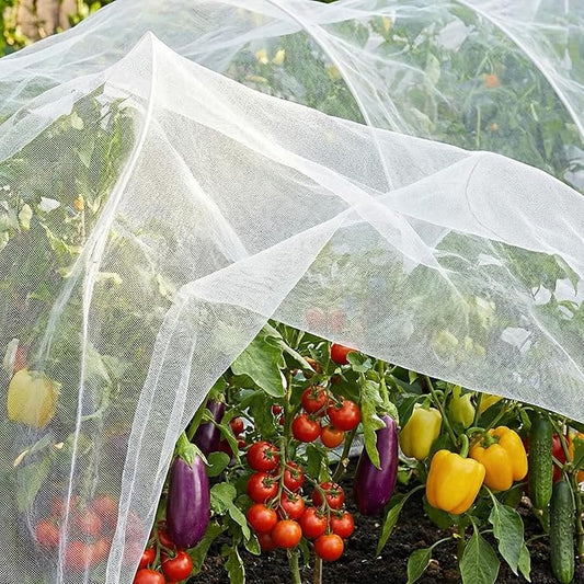 10FT x 33FT Garden Netting Ultra Fine Mesh Netting Plant Cover Insect Bird Netting for Garden Row Cover for Raised Beds/Greenhouse Vegetables Fruits Flowers Trees
