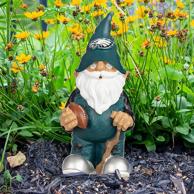 NFL Resin 11.5" Team Logo Outdoor Garden Statue Gnome