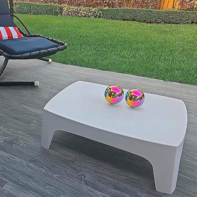 Nerien Gazing Ball, 3.9" Stainless Steel Garden Mirror Globe, Polished Ornament Sphere, Hollow Floating Reflective Hemisphere, Home Outdoor Pond Housewarming Swimming Pool Decoration, Rainbow, 2pcs