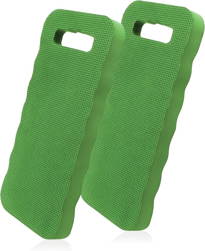 Bexter Foam Garden Kneeling Pads (2-Pack) – Thick, Lightweight Cushion for Gardening, Cleaning, Exercise – 15.75'' x 7'' x 0.68'' – Assorted Colors: Blue, Pink, Yellow, Green