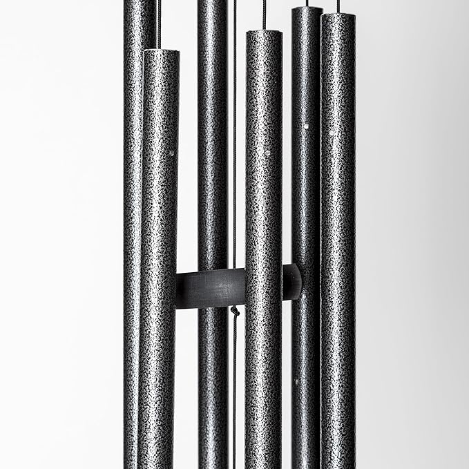 Corinthian Bells by Wind River - 27 inch Silver Vein Wind Chime for Patio, Backyard, Garden, and Outdoor Decor (Aluminum Chime) Made in the USA