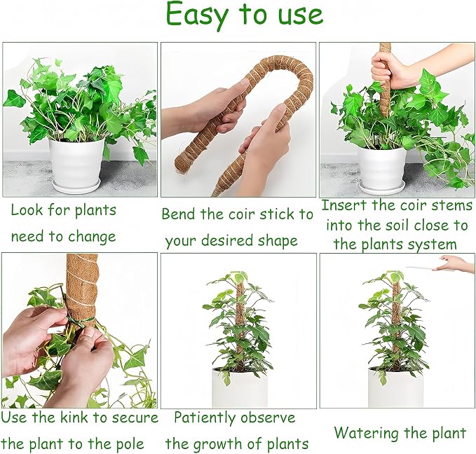 Moss Pole,28'' Moss Pole Monstera Plant Support. (2×28 Inch)