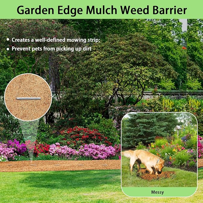Thick Coco Fiber Liner Roll,120x16inch Natural Coconut Liners for Planter Box Flower Basket, Coco Coir Sheets Coconut Fiber Mat,Garden Decoration, DIY Moss Pole,Animal Pet Pad, Reptile Carpet
