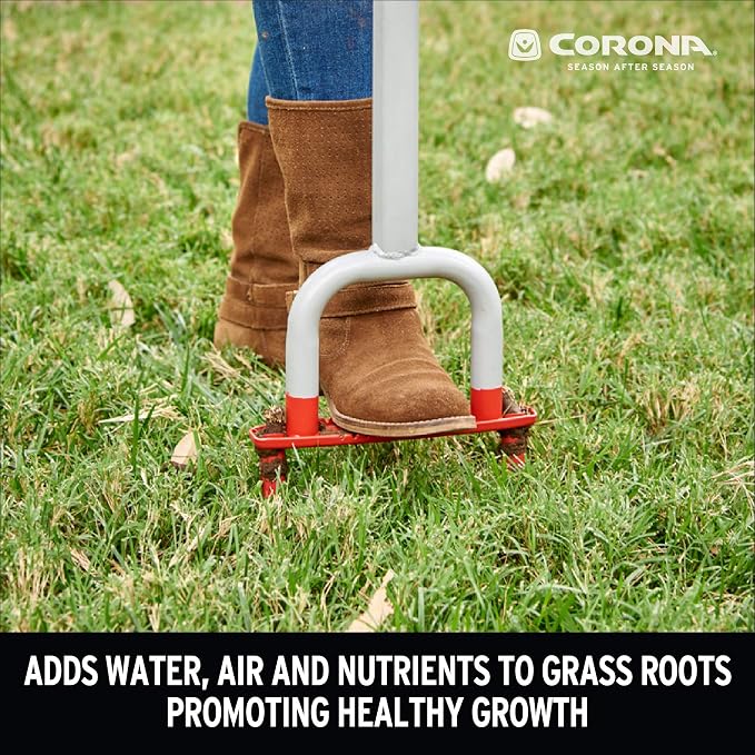 Corona LG 3604 YardBREATHER Manual Core Lawn Aerator, Red