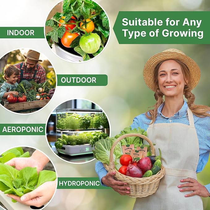 Organo Republic 14 Tomato Seeds and 14 Pepper Seeds Variety Pack Bundle, 2,055+ Non-GMO Heirloom Garden Seeds for Planting Tomatoes and Peppers for Indoor & Outdoor Gardening