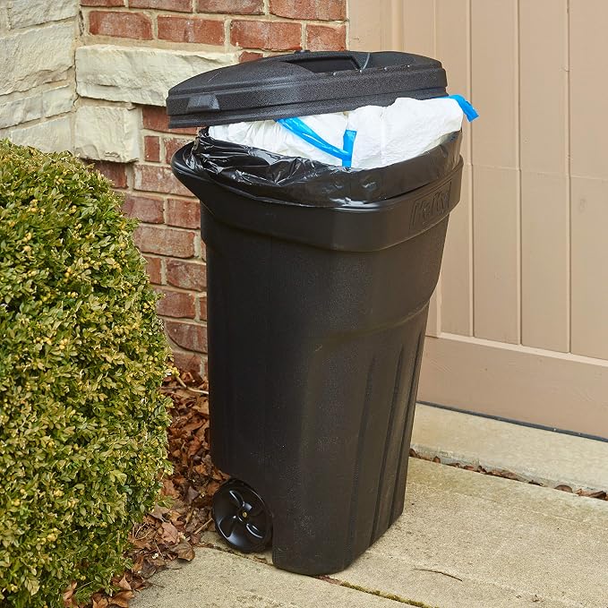 Hefty Cart Liner Trash Bags, 65 Gallon, 10 Bags (Scent Free, ARM & HAMMER Odor Control, Drawstring) (Pack of 4)