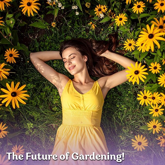 KVITER 10,000 Black Eyed Susan Seeds for Planting (Rudbeckia hirta) – Gloriosa Daisy Wildflower Seed, Heirloom, Non-GMO – Flower Seeds to Plant Outside & Inside, Borders, Containers