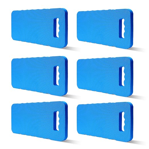 Gardzen Garden Kneeling Pad, EVA Foam Kneeler Pad for Gardening, Baby Bath, Yoga, Pilates, Exercise, 16" x 8" x 1", Blue, 6 Pack