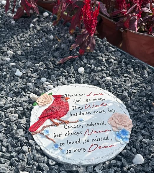 Memorial Garden Stone Memorial Stepping Stone Plaque Sympathy Gifts for Loss of Loved One Condolence Bereavement Gift for Garden Outside Lawn Home Decor