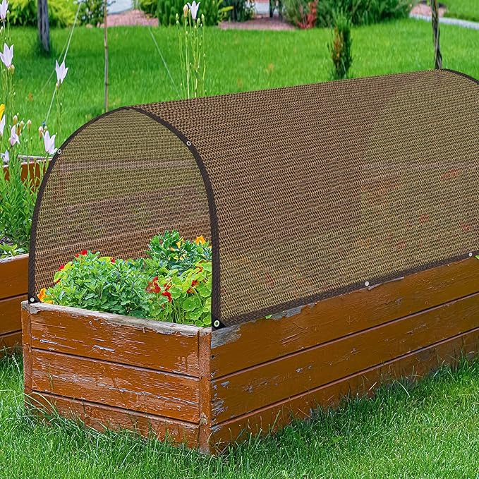 80% Shade Cloth -4x6FT Sunblock Net with Grommet,Lightweight and Durable UV Protection,Shade Cloth for Garden Patio Pergola Balcony Plants Greenhouse Dog Kennel Chicken Coop Outdoor