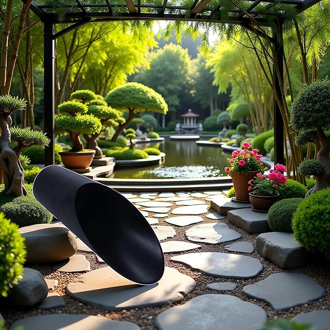 Black Bonsai Soil Scoops,Plastic Garden Soil Scoops,Colorful Gardening Tools Potting Scoopers Bucket Shovel for Flower Planting,Bonsai,Potting Patio, Lawn and Garden