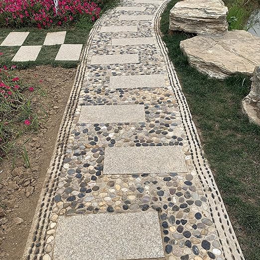 FANTIAN 10 lbs Stones for Plants, 1-2 inch Polished Pebbles for Indoor Plants, Decorative River Rocks for Plants Vase Aquarium and Outdoor Garden Landscaping Rocks