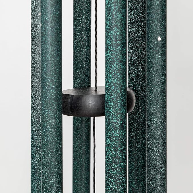 Corinthian Bells 27 Inch Green Wind Chimes for Outside, Outdoor Garden Wind Chime for Patio & Backyard Decor, Made in USA
